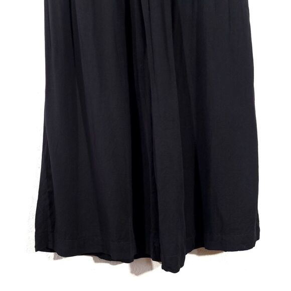 TORRID Challis Pleated Wide Leg Open Back Flutter Sleeve Jumpsuit in Black Large - Picture 10 of 10